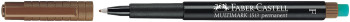 Faber-Castell Multimark Permanent Marker - Fine - Brown