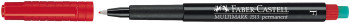 Faber-Castell Multimark Permanent Marker - Fine - Red
