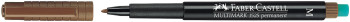 Faber-Castell Multimark Permanent Marker - Medium - Brown