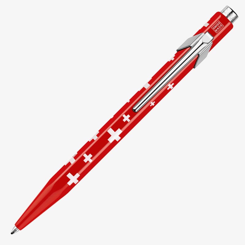 Caran D'Ache 849 Popline Ballpoint Pen - Swiss Made, Chocolate Color, Fine Black Ink