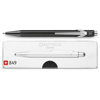 Caran d'Ache 849 Ballpoint Pen - Metal-X Black (Slimpack) - Picture 1