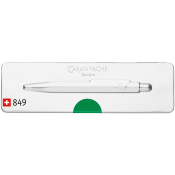 Caran d'Ache 849 Ballpoint Pen - Metal-X Green (Slimpack) - Picture 2