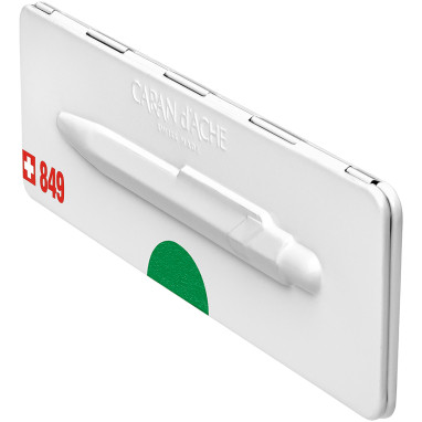 Caran d'Ache 849 Ballpoint Pen - Metal-X Green (Slimpack) - Picture 3