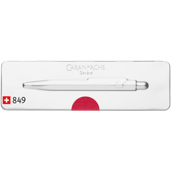 Caran d'Ache 849 Ballpoint Pen - Metal-X Red (Slimpack) - Picture 2