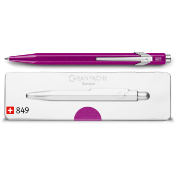 Caran d'Ache 849 Ballpoint Pen - Metal-X Violet (Slimpack) - Picture 1