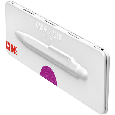 Caran d'Ache 849 Ballpoint Pen - Metal-X Violet (Slimpack) - Picture 3