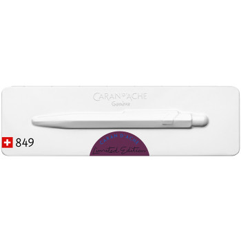 Caran d'Ache 849 Claim Your Style Ballpoint Pen - Burgundy (Gift Boxed) - Picture 2