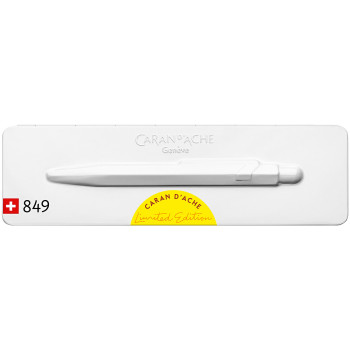 Caran d'Ache 849 Claim Your Style Ballpoint Pen - Canary Yellow (Gift Boxed) - Picture 2