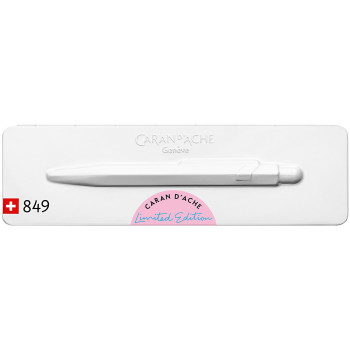 Caran d'Ache 849 Claim Your Style Ballpoint Pen - Hibiscus Pink (Gift Boxed) - Picture 2