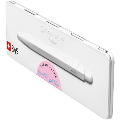 Caran d'Ache 849 Claim Your Style Ballpoint Pen - Hibiscus Pink (Gift Boxed) - Picture 3