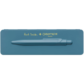 Caran d'Ache 849 Paul Smith Ballpoint Pen - Peacock Blue (Gift Boxed) - Picture 2