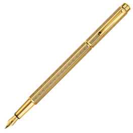 Caran d'Ache Ecridor Fountain Pen - 'Chevron' Gilded