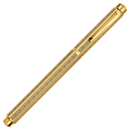 Caran d'Ache Ecridor Fountain Pen - 'Chevron' Gilded - Picture 1