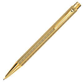 Caran d'Ache Ecridor Pencil - 'Chevron' Gilded