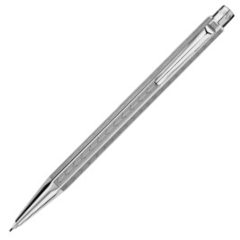 Caran d'Ache Ecridor Pencil - 'Chevron' Silver Plated