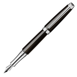 Caran d'Ache Léman Fountain Pen - Du Nuit Guilloché