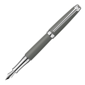 Caran d'Ache Léman Fountain Pen - Matte Grey Lacquer Rhodium Trim