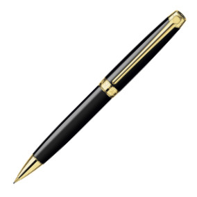 Caran d'Ache Léman Mechanical Pencil - 0.7mm - Ebony Black Lacquer Gold Trim