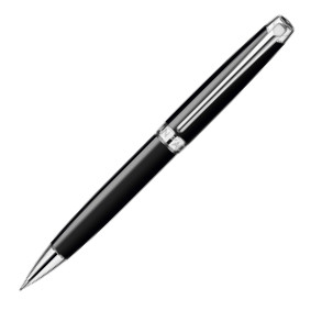 Caran d'Ache Léman Mechanical Pencil - Ebony Black Lacquer Rhodium Trim