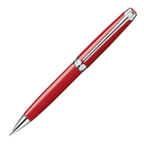 Caran d'Ache Léman Mechanical Pencil - Scarlet Red Lacquer Rhodium Trim