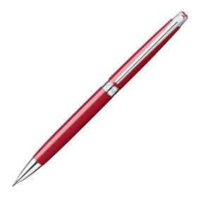 Caran d'Ache Léman Slim Mechanical Pencil - 0.7mm - Scarlet Red Lacquer Rhodium Trim