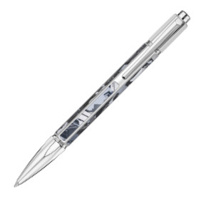 Caran d'Ache Silas Limited Edition Ballpoint Pen - Silver Rhodium Coated