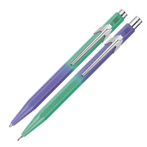 Caran d'Ache Special Edition 849 Ballpoint Pen & 844 Mechanical Pencil Set - 0.5mm - Borealis