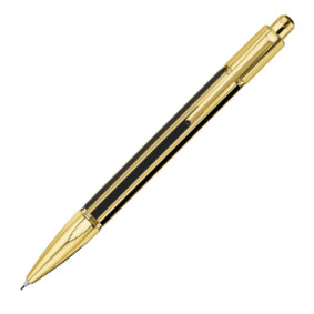Caran d'Ache Varius China Black Mechanical Pencil - 0.7mm - Gold Plated