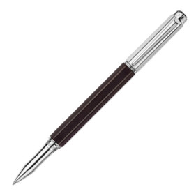 Caran d'Ache Varius Ebony Rollerball - Rhodium Coated