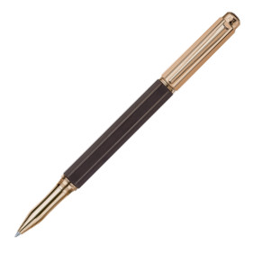 Caran d'Ache Varius Ebony Rollerball - Rose Gold Plated