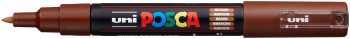 POSCA PC-1M Extra-Fine Bullet Tip Marker Pen - Brown