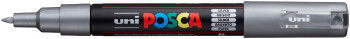 POSCA PC-1M Extra-Fine Bullet Tip Marker Pen - Silver