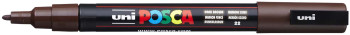 POSCA PC-3M Fine Bullet Tip Marker Pen - Dark Brown