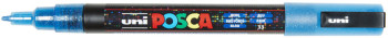 POSCA PC-3ML Fine Bullet Tip Marker Pen - Glitter Blue