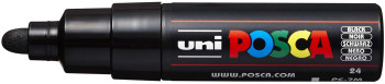 POSCA PC-7M Broad Bullet Tip Marker Pen - Black
