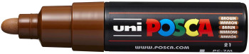 POSCA PC-7M Broad Bullet Tip Marker Pen - Brown