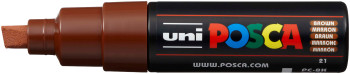 POSCA PC-8K Broad Chisel Tip Marker Pen - Brown