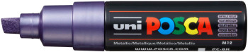 POSCA PC-8K Broad Chisel Tip Marker Pen - Metallic Violet