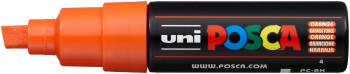 POSCA PC-8K Broad Chisel Tip Marker Pen - Orange