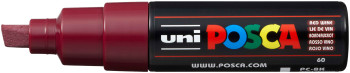POSCA PC-8K Broad Chisel Tip Marker Pen - Red Wine