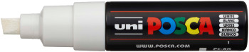 POSCA PC-8K Broad Chisel Tip Marker Pen - White