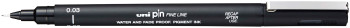 Uni-Ball Pin Drawing Pen - 0.03mm - Black