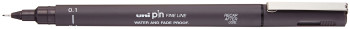Uni-Ball Pin Drawing Pen - 0.10mm - Dark Grey