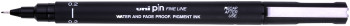 Uni-Ball Pin Drawing Pen - 0.20mm - Black