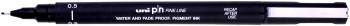 Uni-Ball Pin Drawing Pen - 0.50mm - Black