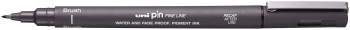 Uni-Ball Pin Drawing Pen - Brush Tip - Dark Grey