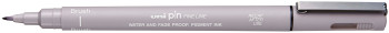 Uni-Ball Pin Drawing Pen - Brush Tip - Light Grey