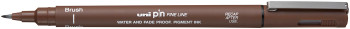 Uni-Ball Pin Drawing Pen - Brush Tip - Sepia