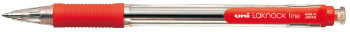 Uni-Ball SN-101 Laknock Retractable Ballpoint Pen - Red
