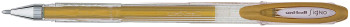 Uni-Ball UM-120NM Signo Gel Ink Rollerball Pen - Metallic Gold